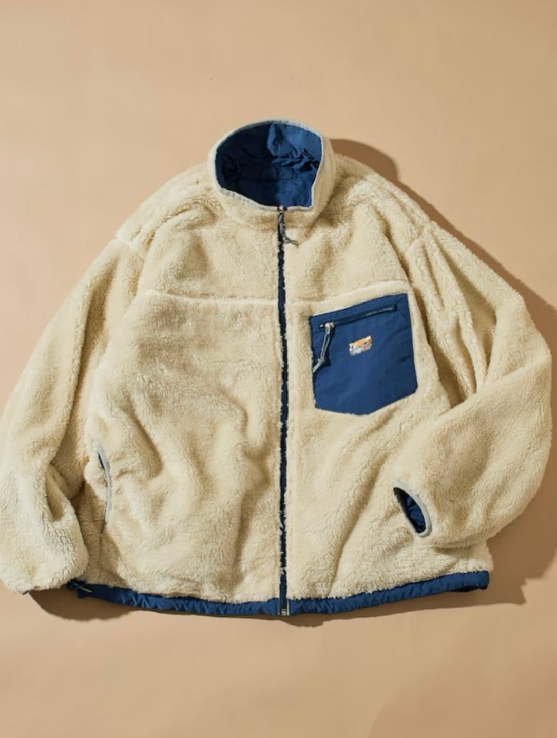 FREAK'S STORE
Relaxed fit reversible nylon fleece Jacket with a single logo