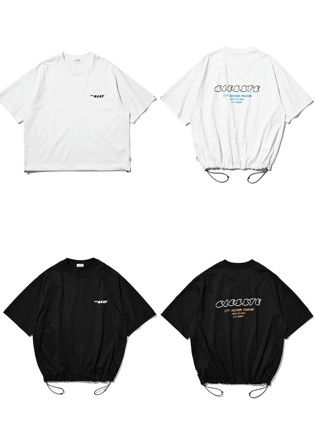 CLESSTE
【8.1 SAT 20:00- IN STOCK】"CLST" LOGO PRINT S/S T-SHIRT WITH DRAWSTRINGS