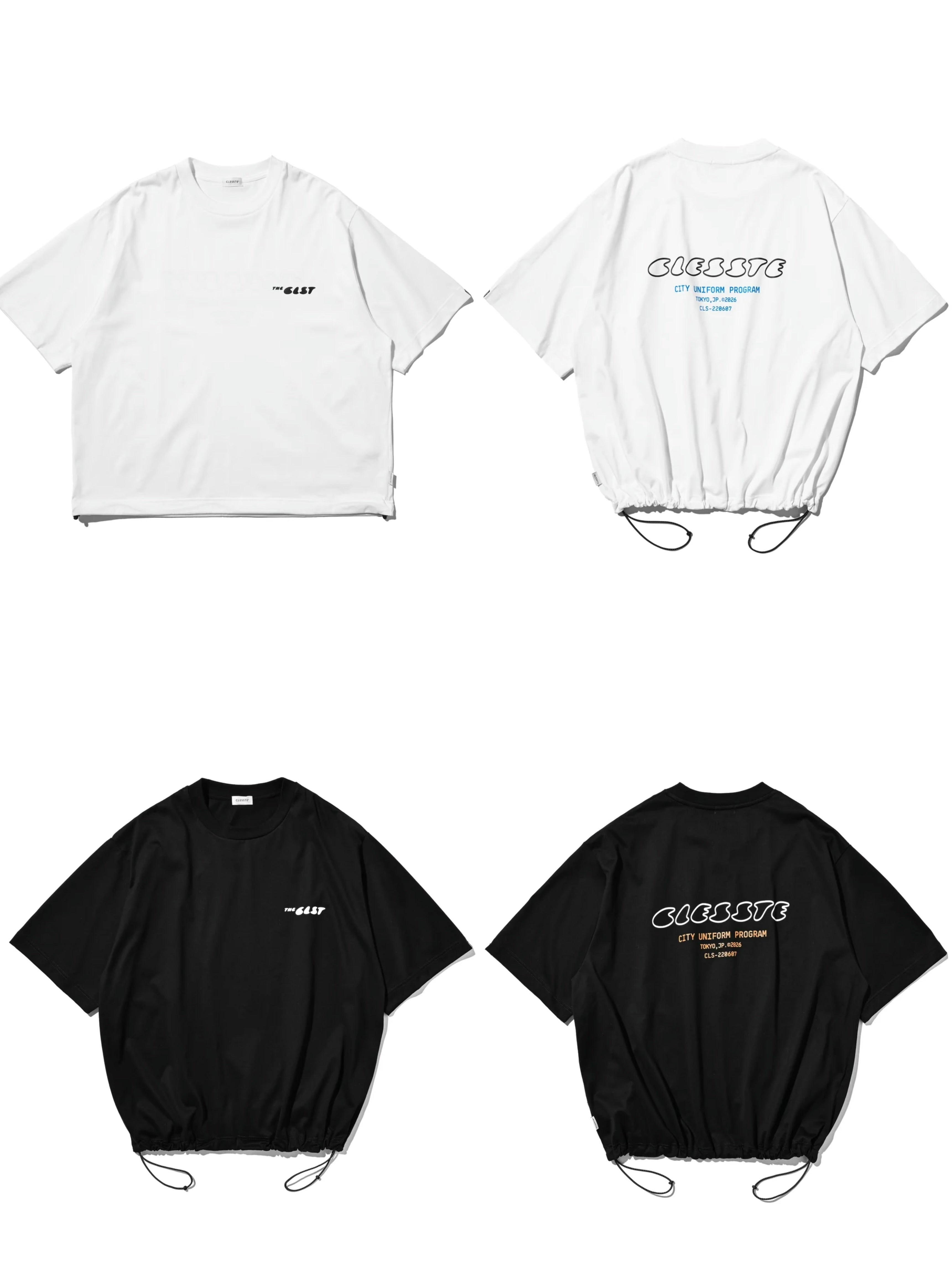 CLESSTE
【8.1 SAT 20:00- IN STOCK】"CLST" LOGO PRINT S/S T-SHIRT WITH DRAWSTRINGS