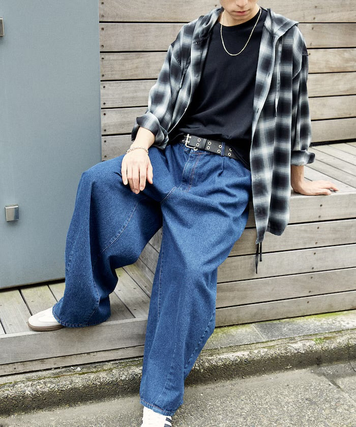 PUBLUX
Tucked twill Pants