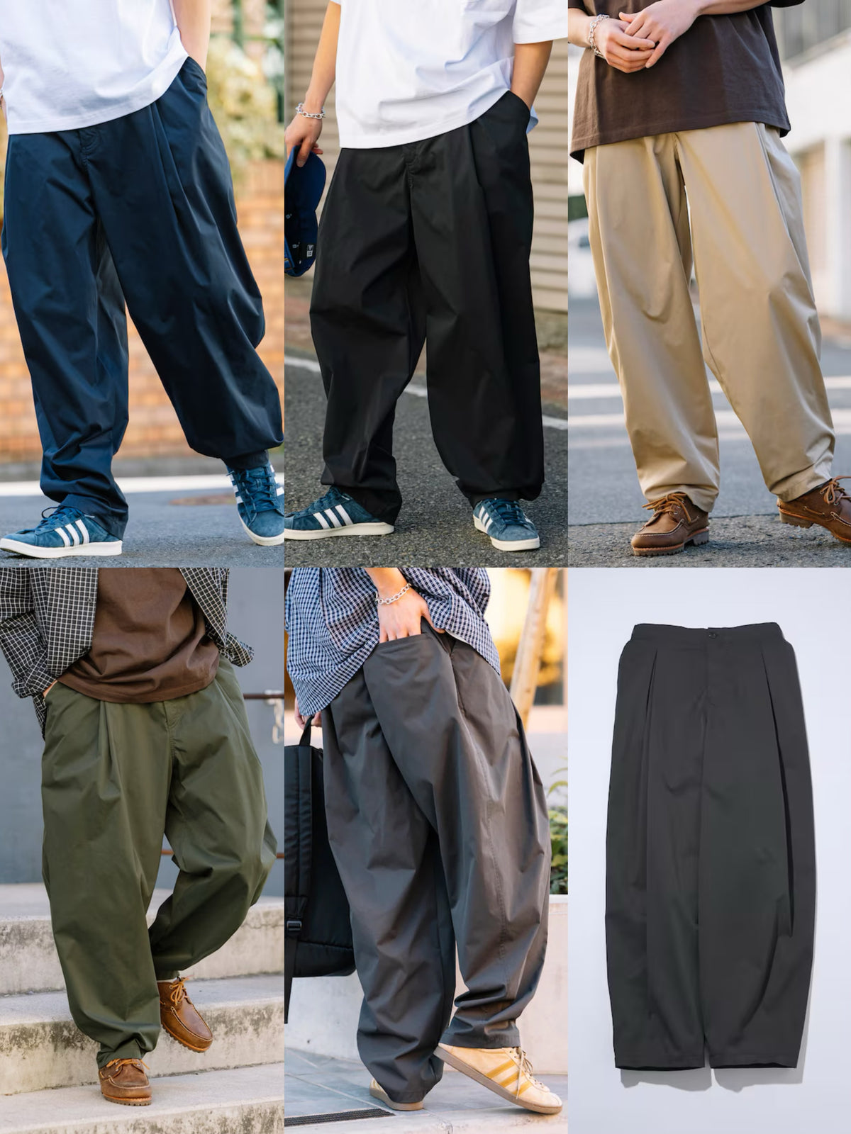 FREAK'S STORE
Easy Care Fabric Wide Silhouette Double Tuck Slacks