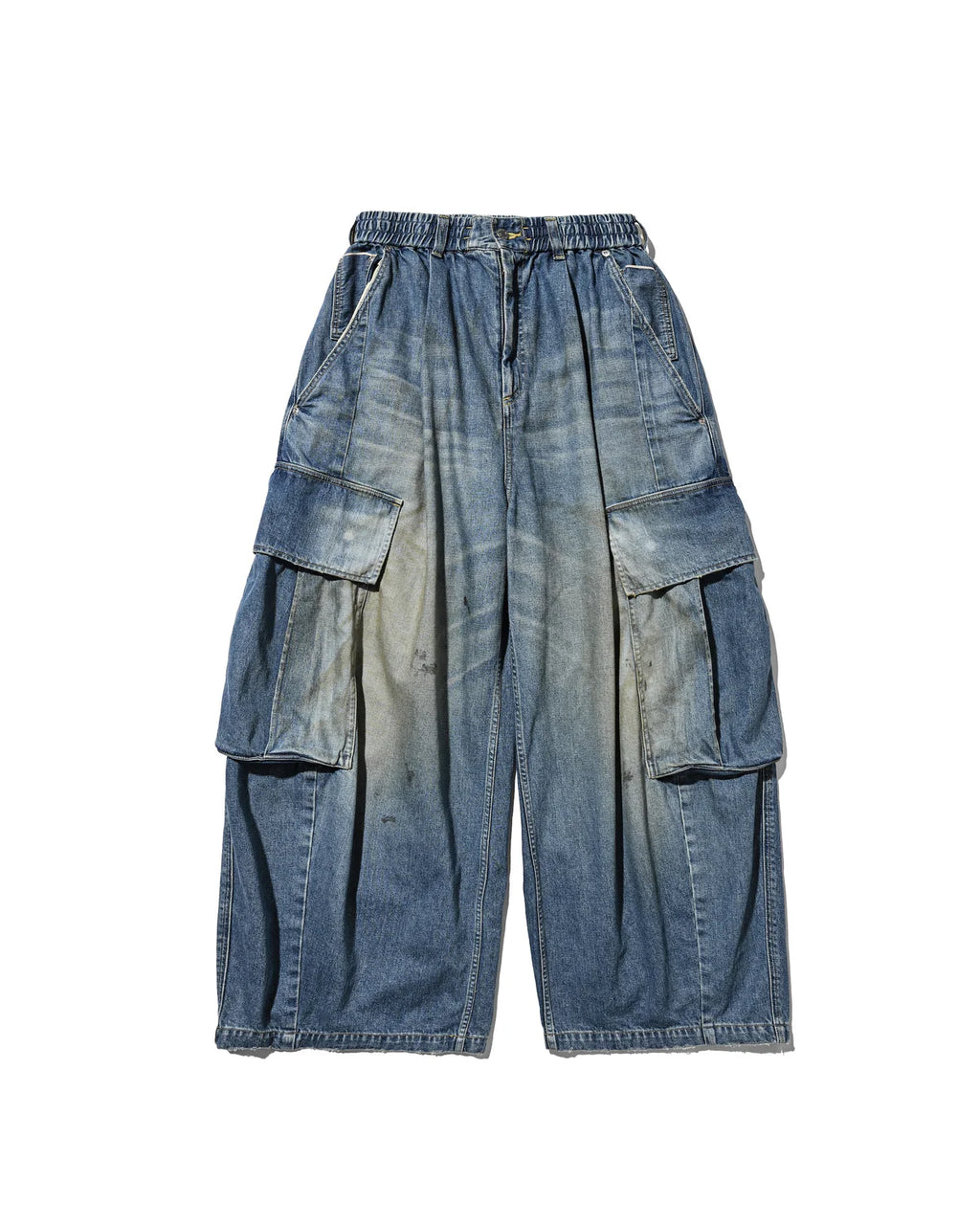 CLESSTE
VINTAGE DYED SELVEDGE DENIM CITY MEGA POCKET BALLOON CARGO PANTS