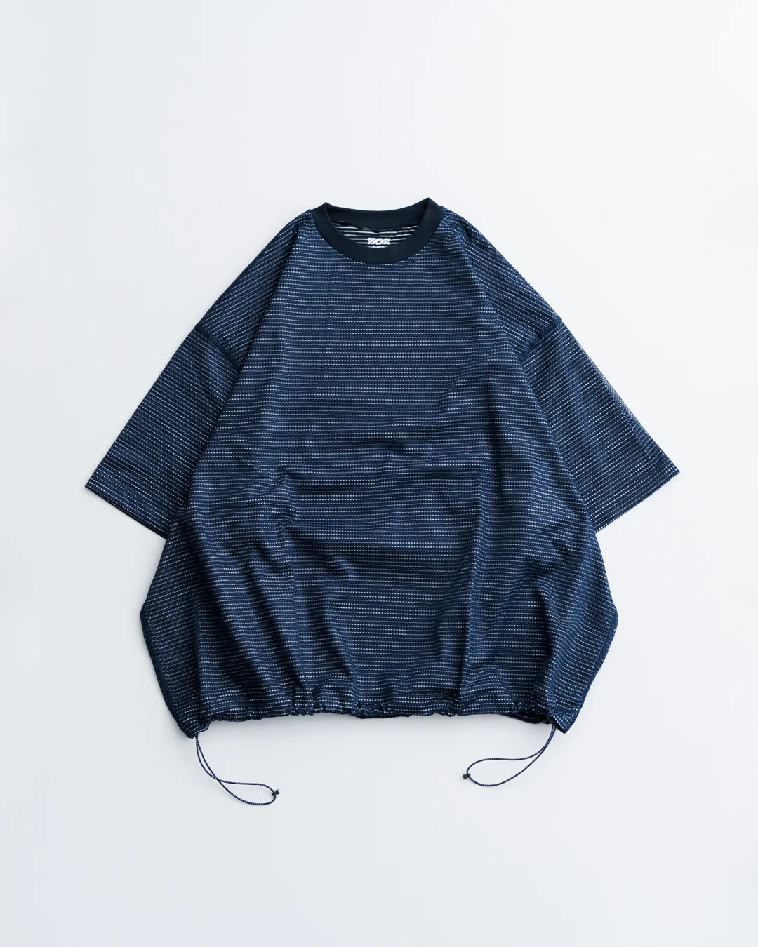 is-ness / BALLOON BORDER LAYERED MESH T-SHIRT