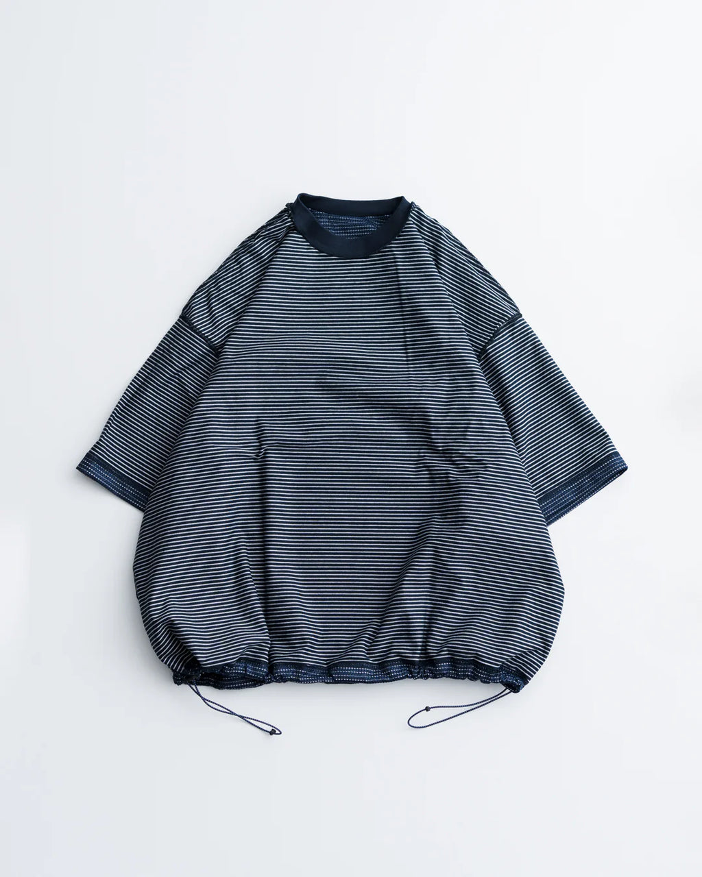 is-ness / BALLOON BORDER LAYERED MESH T-SHIRT