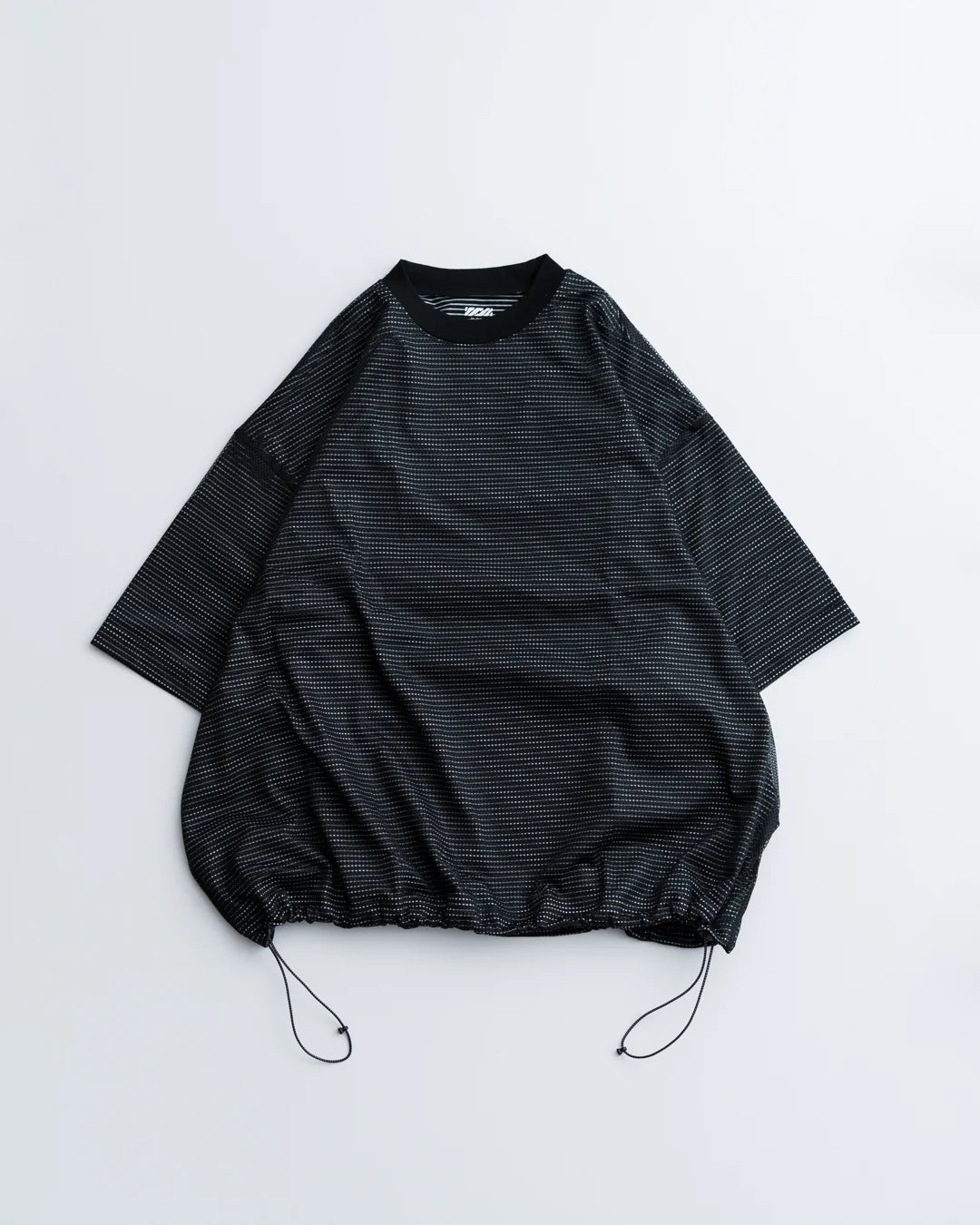 is-ness / BALLOON BORDER LAYERED MESH T-SHIRT