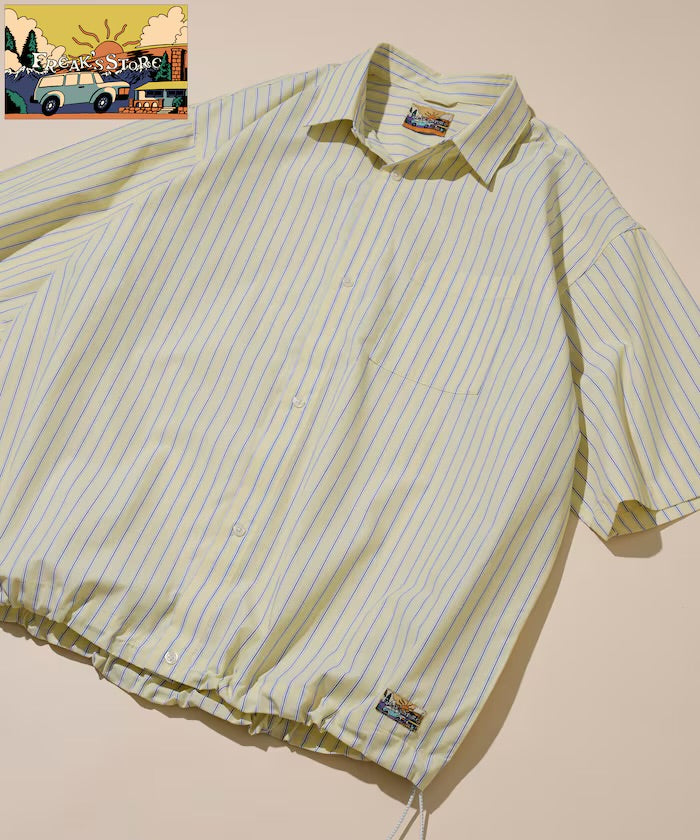 【FREAK'S STORE for BEACH & FES】 Typewriter Spindle Regular Collar S/S Shirt