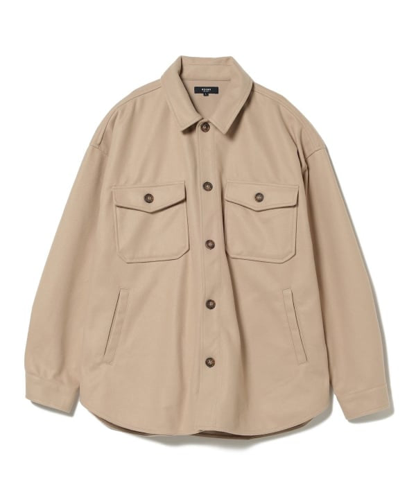 BEAMS HEART
Knit Melton CPO Shirt Jacket