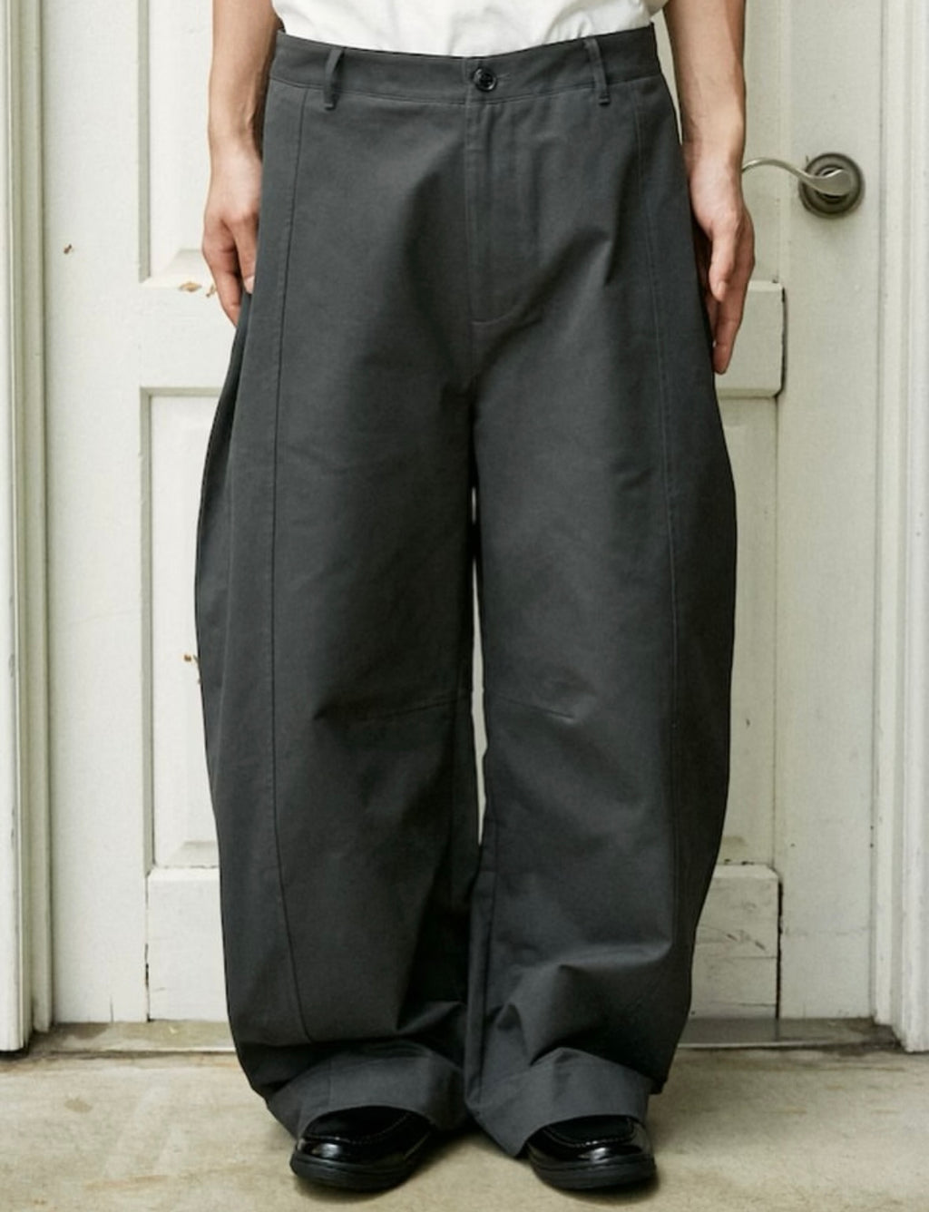 PUBLUX
Over Wide Curve Pants[Limited products]