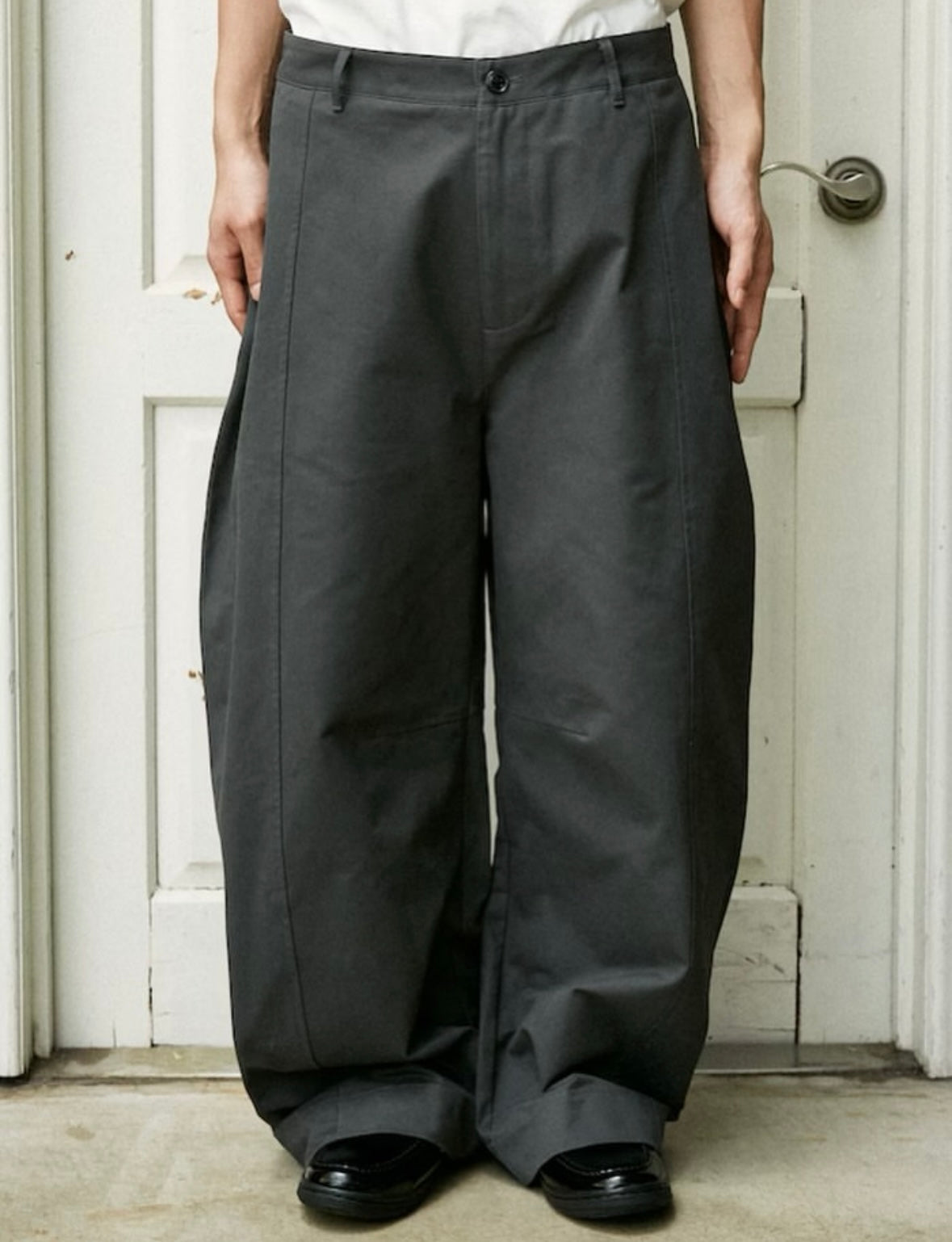 PUBLUX
Over Wide Curve Pants[Limited products]