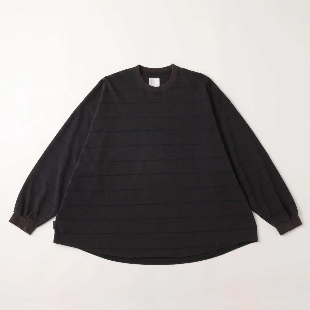 S.F.C SIDE STRIPE SUPER BIG LS TEE (DISCHARGED) NAVY 【SFCFW25CS06】(N)