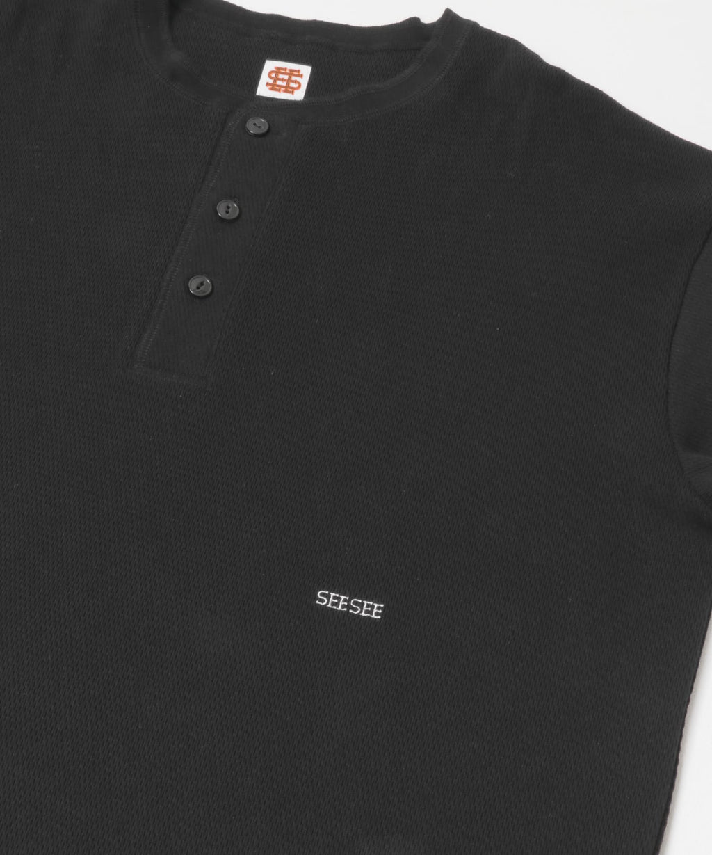 SEE SEE　THERMAL HENLY LS TEE