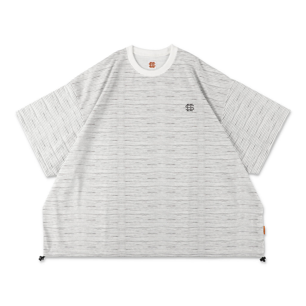 SEE SEE SUPER BIG BORDER SS W/DRAWSTRINGS TEE