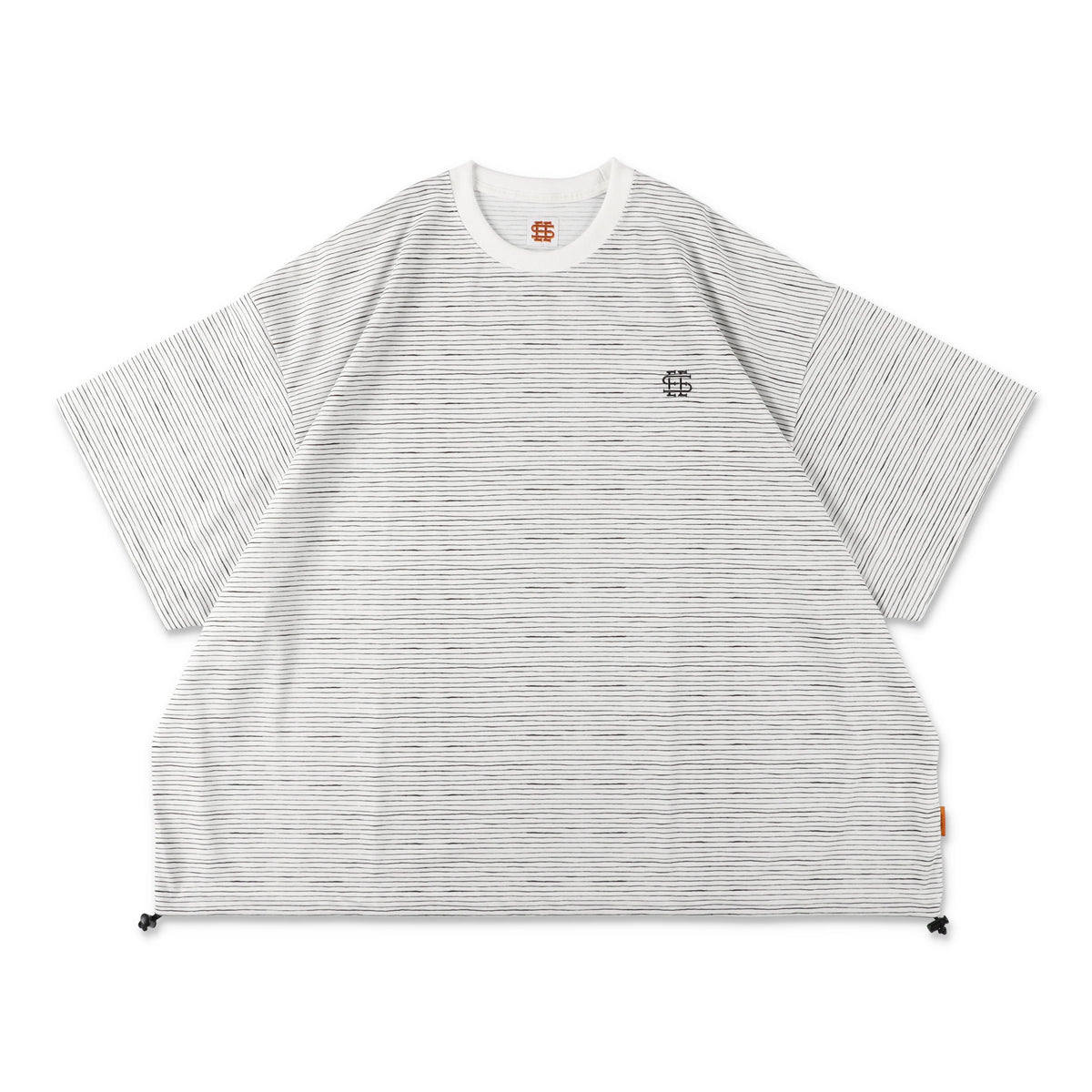 SEE SEE SUPER BIG BORDER SS W/DRAWSTRINGS TEE – SupBean