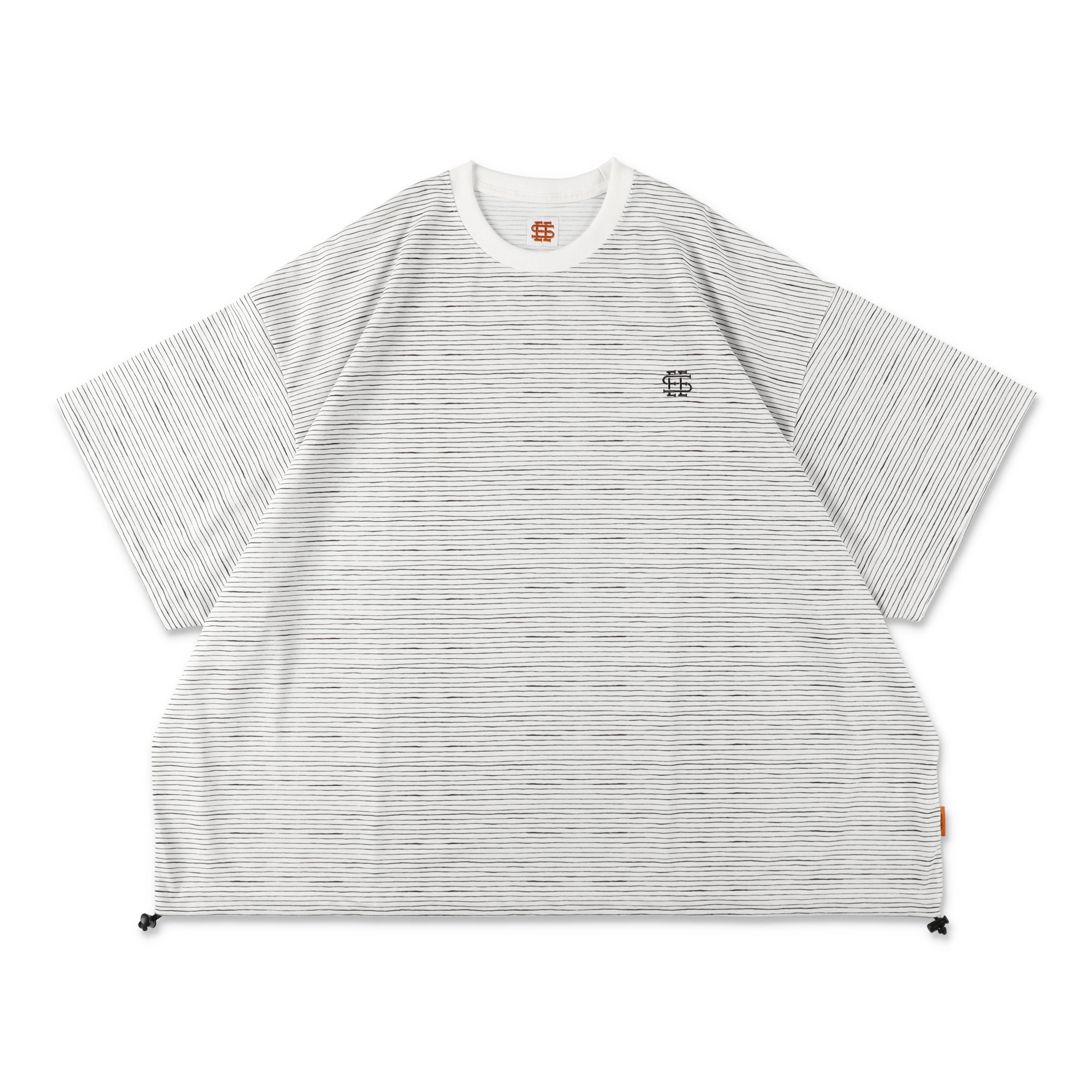 SEE SEE SUPER BIG BORDER SS W/DRAWSTRINGS TEE
