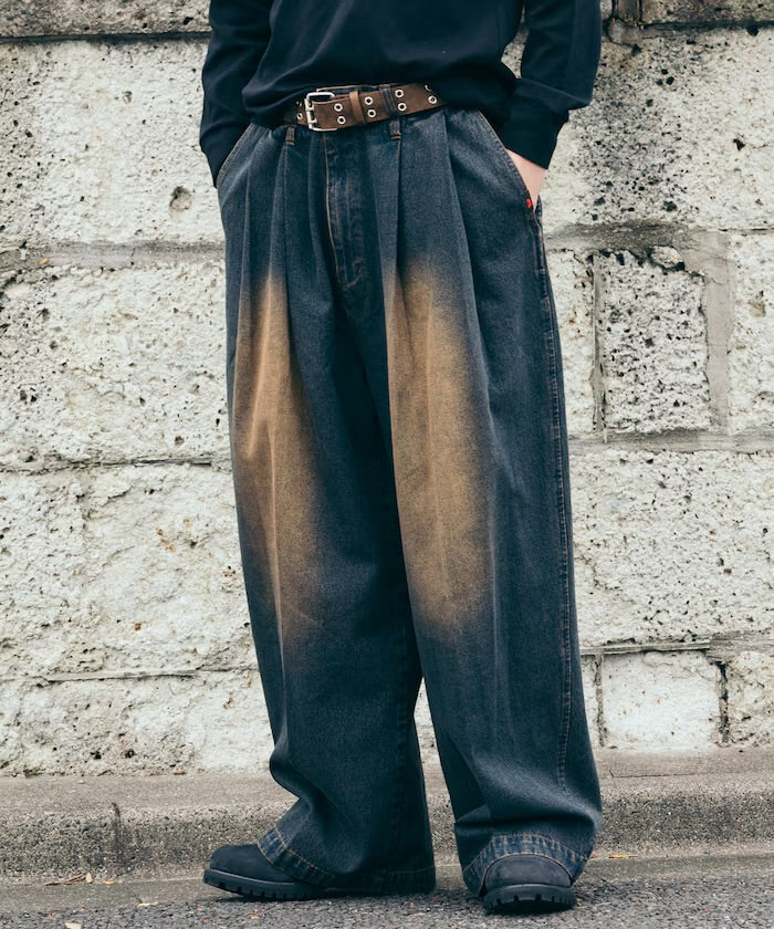 RED KAP
別注 SMU PT-38 2TUCK BAGGY WIDE DENIM PANTS