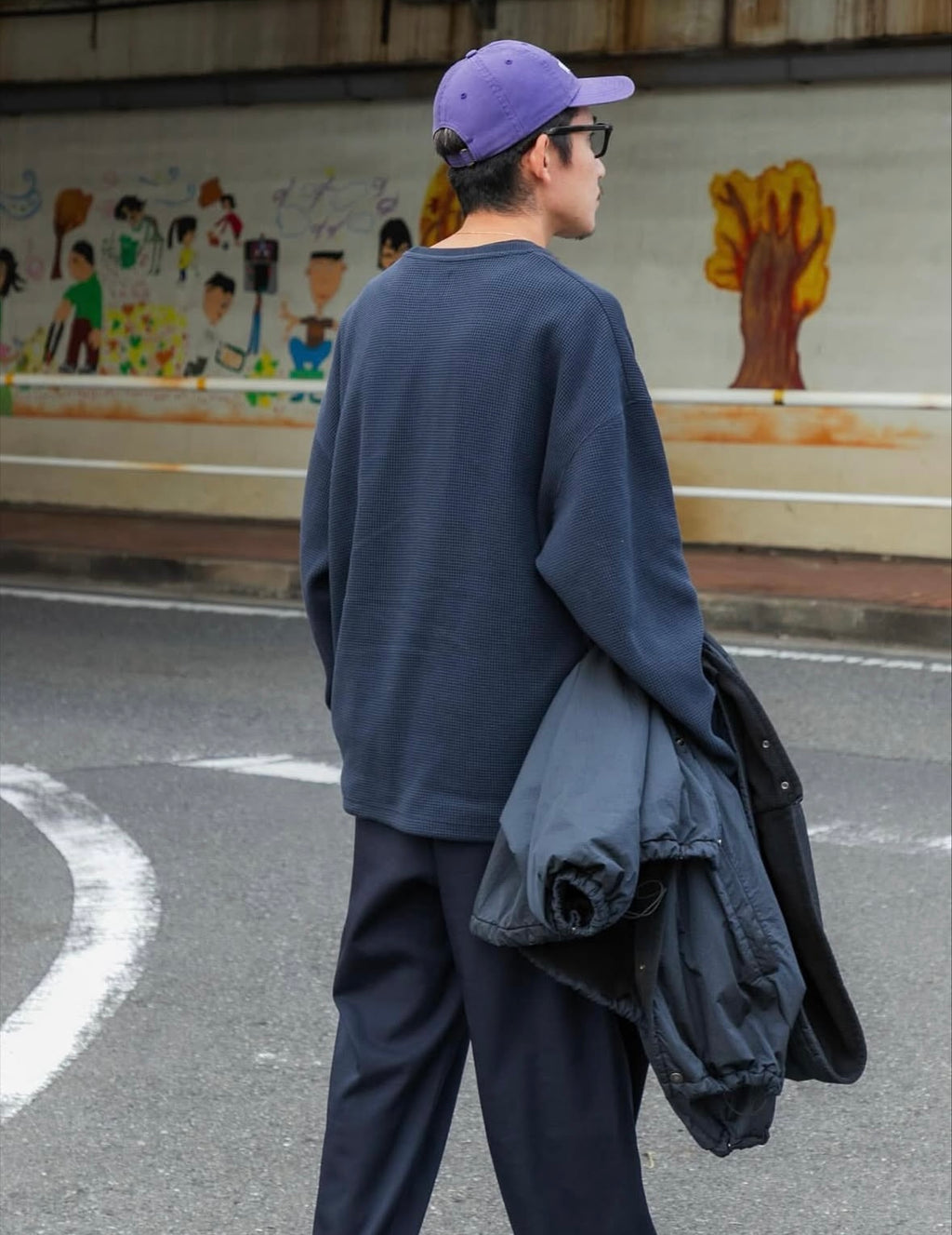 「UR TECH」 Wide Dad TECH CREW PULLOVER