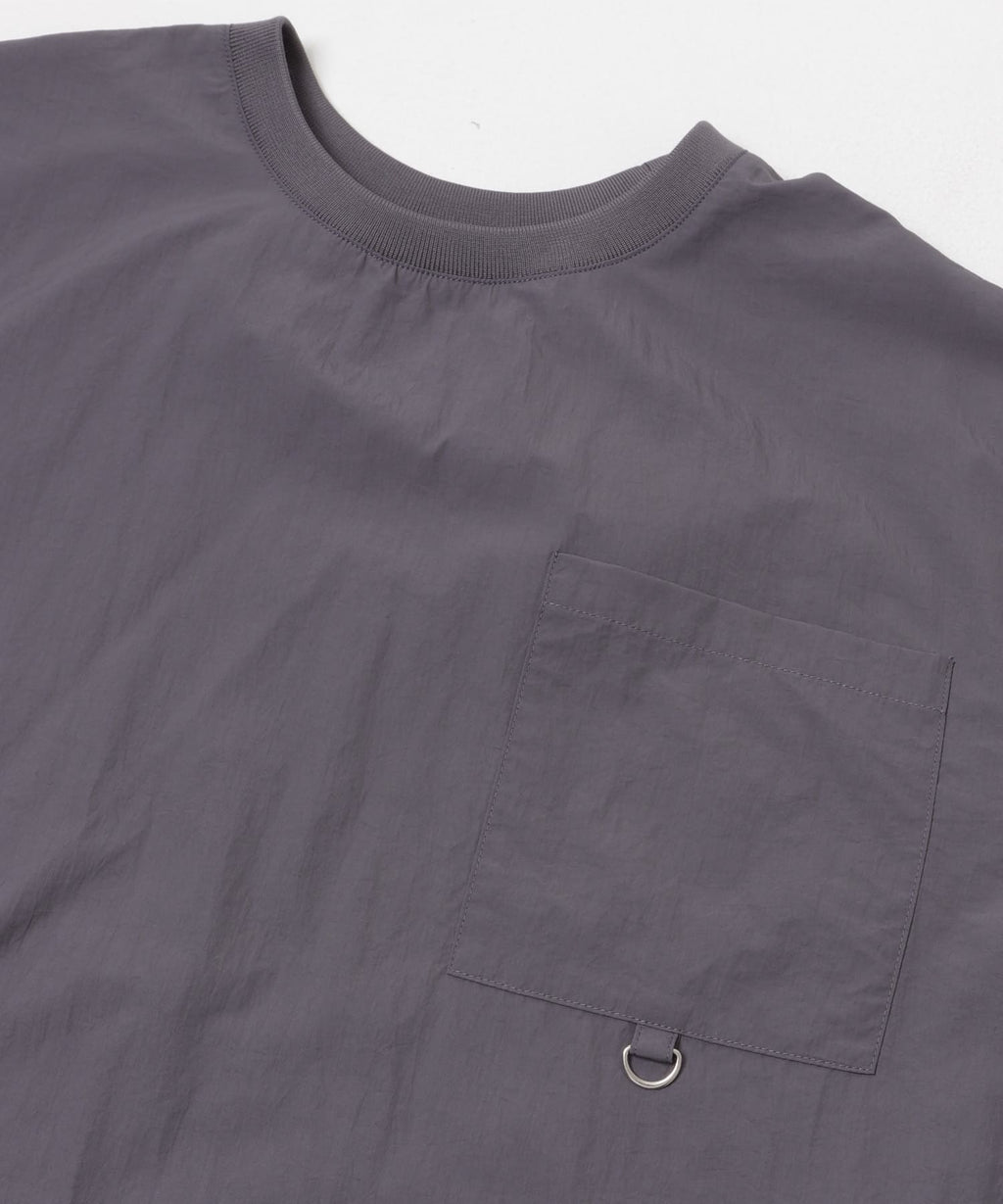 Urban Research Items Contact cold feeling/water repellent/easy care/UV cut" Taslan nylon crew neck drost T-shirt