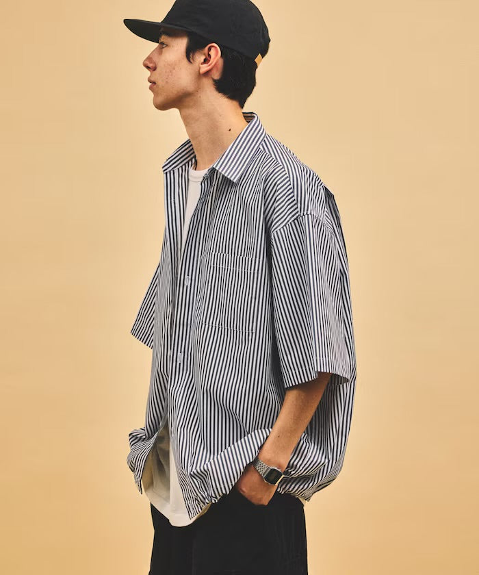 【FREAK'S STORE for BEACH & FES】 Typewriter Spindle Regular Collar S/S Shirt