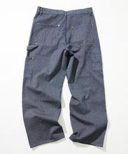將圖片載入圖庫檢視器 預訂FREAK&#39;S STORE
Wide silhouette distressed double knee hickory Denim pants
