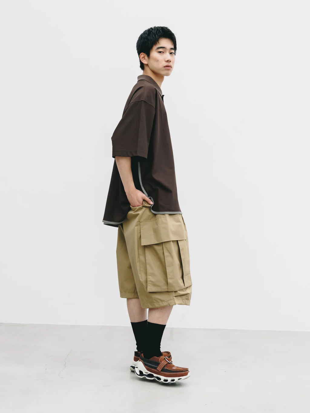 CLESSTE
+PHENIX WINDSTOPPER® BY GORE-TEX LABS CITY MEGA POCKET BALLOON CARGO HALF PANTS