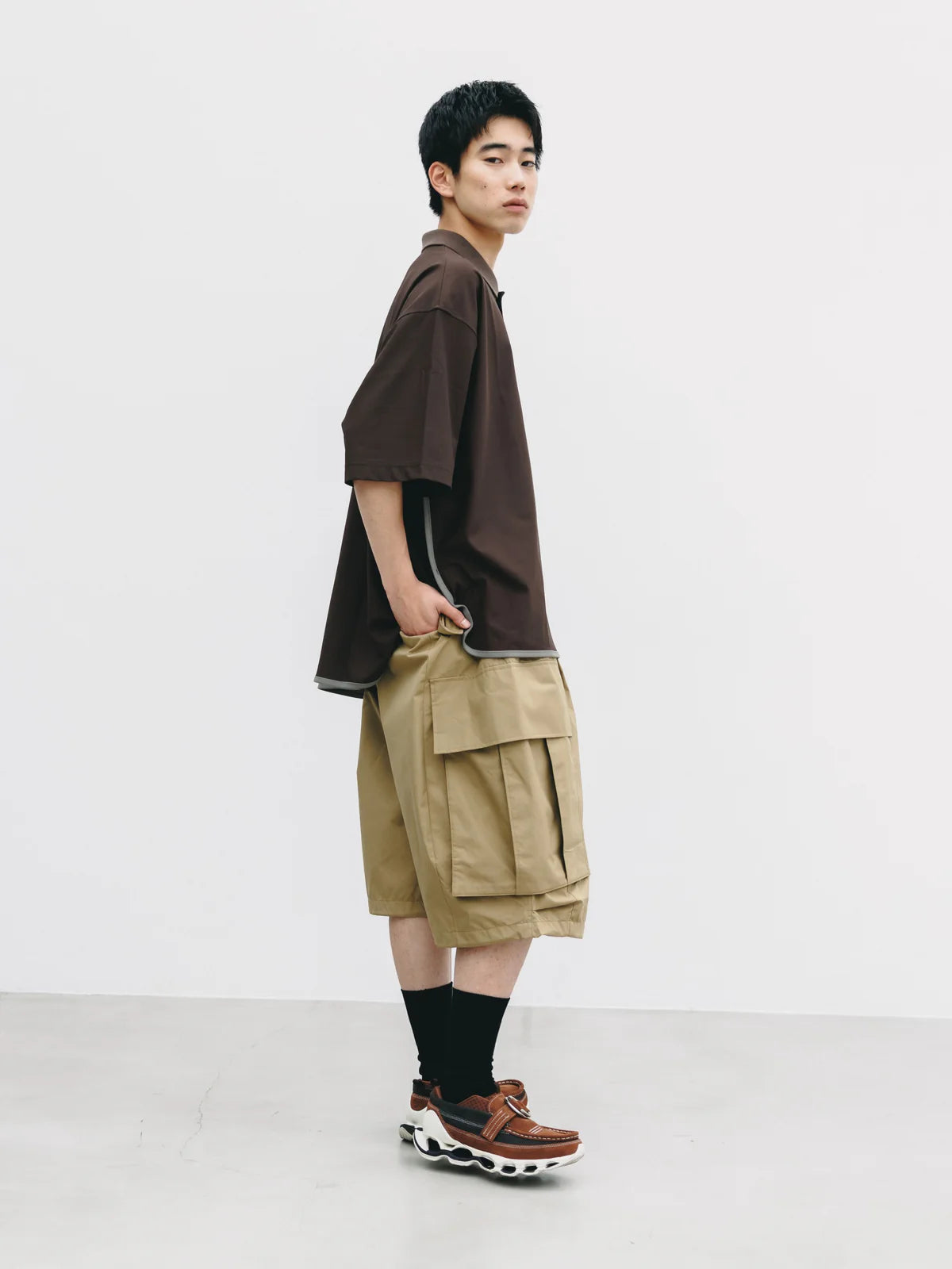 CLESSTE
+PHENIX WINDSTOPPER® BY GORE-TEX LABS CITY MEGA POCKET BALLOON CARGO HALF PANTS