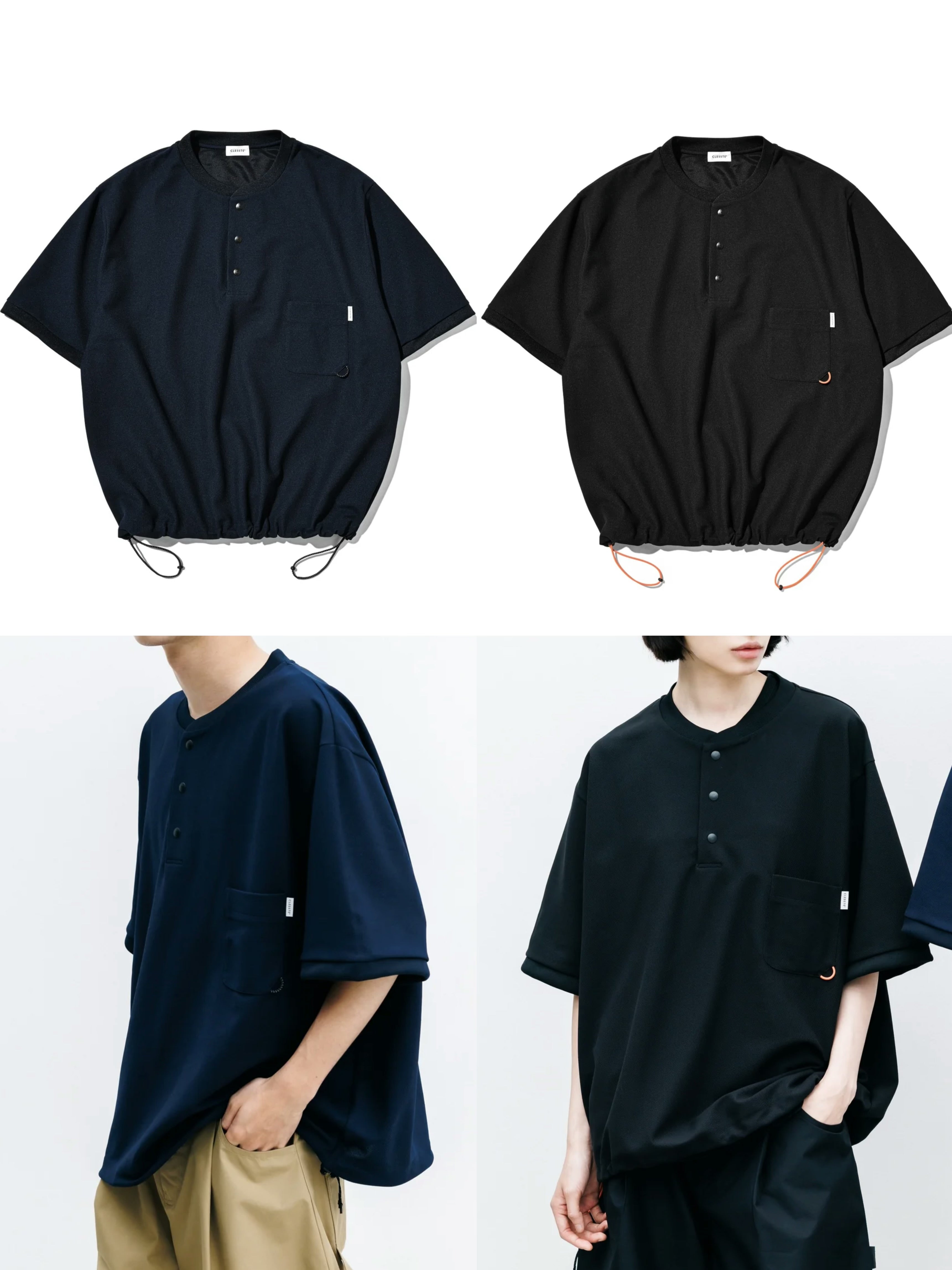 預訂 CLESSTE
【8.12 WED 20:00- IN STOCK】ACTIVE CITY HENLEY NECK S/S T-SHIRT