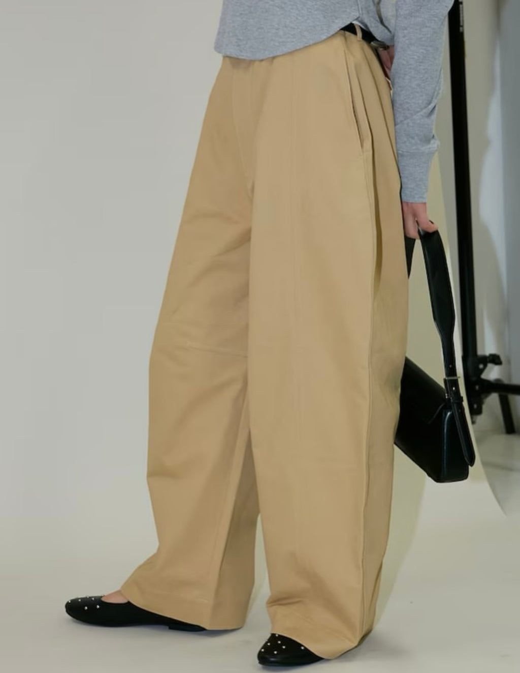 PUBLUX
Over Wide Curve Pants[Limited products]