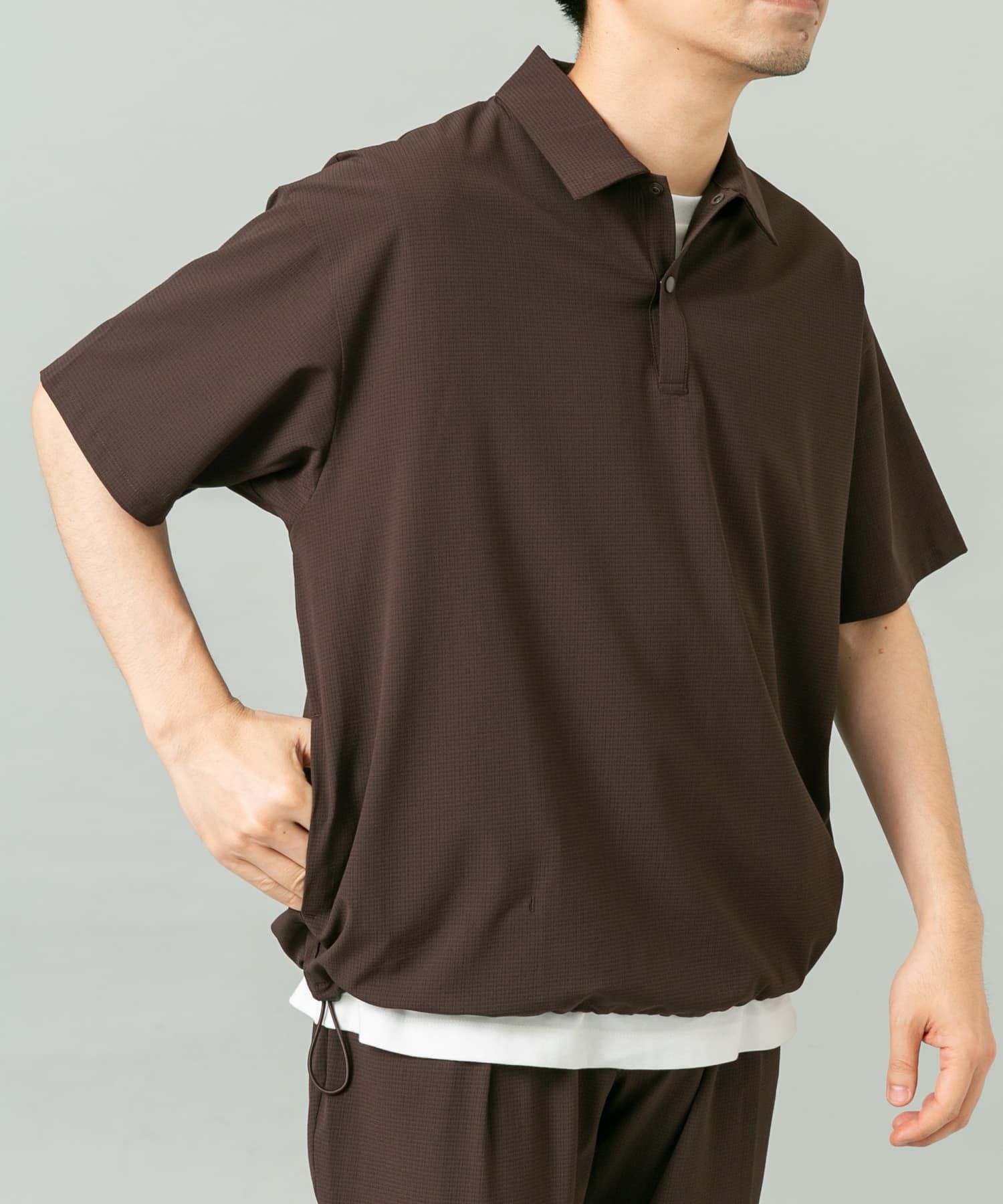 Urban Research Rosso 『WEB限定』『吸水速乾』Air Stretch Polo shirt