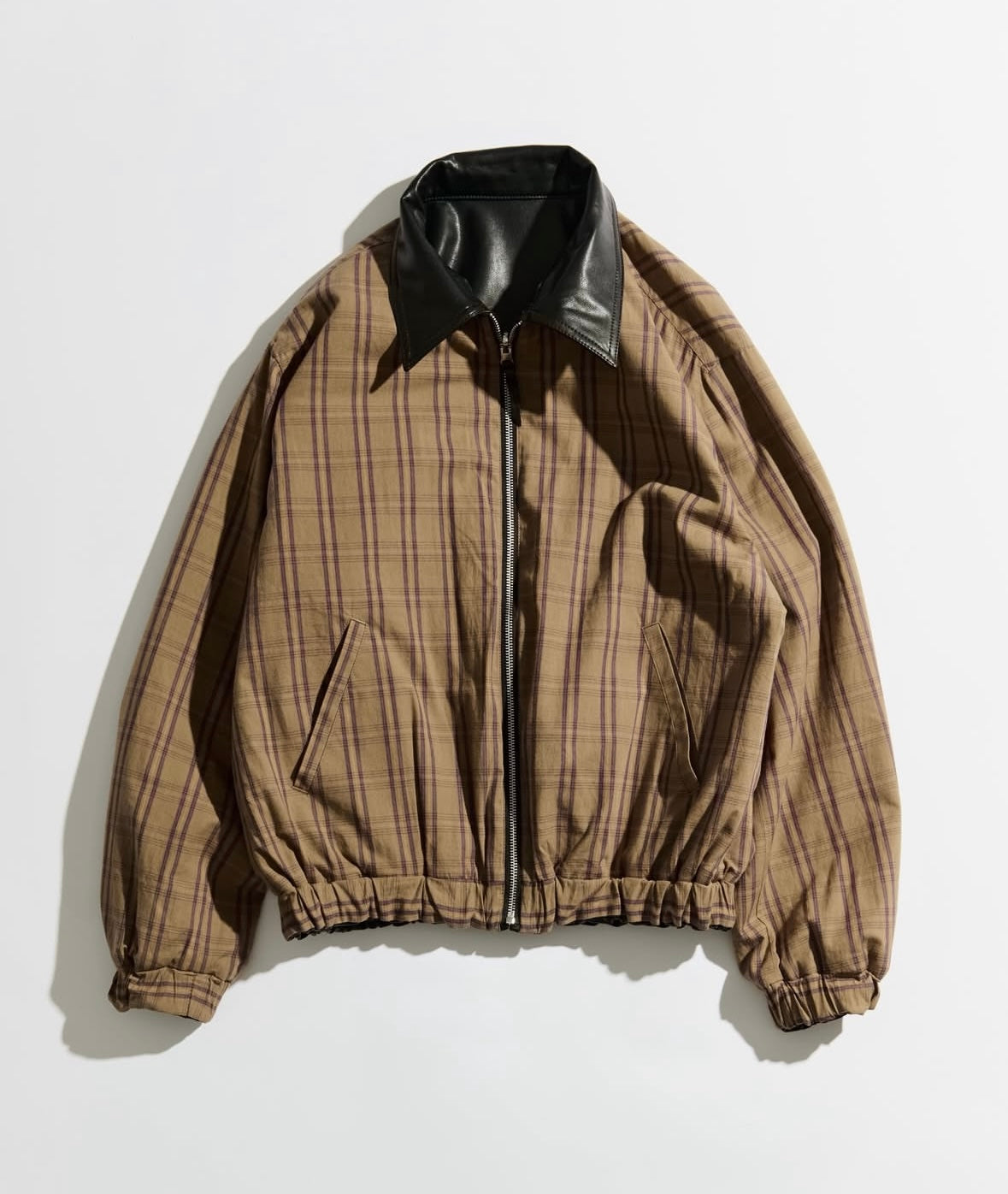 WETTEMPT REVERSIBLE CHECK SYNTHETIC BLOUSON