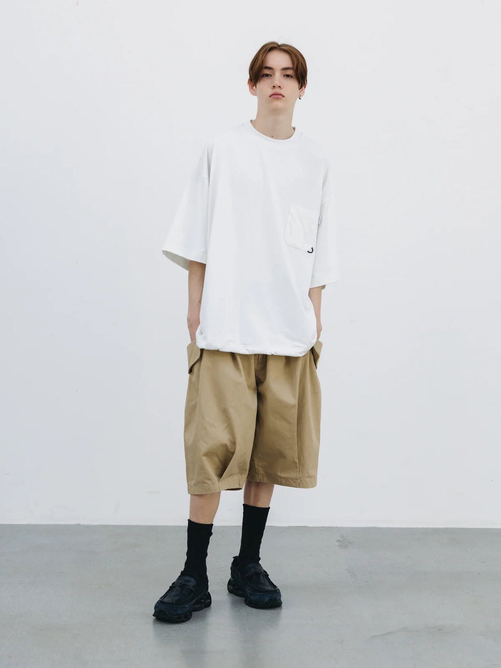 CLESSTE FLAP WIDE BALLOON HALF PANTS