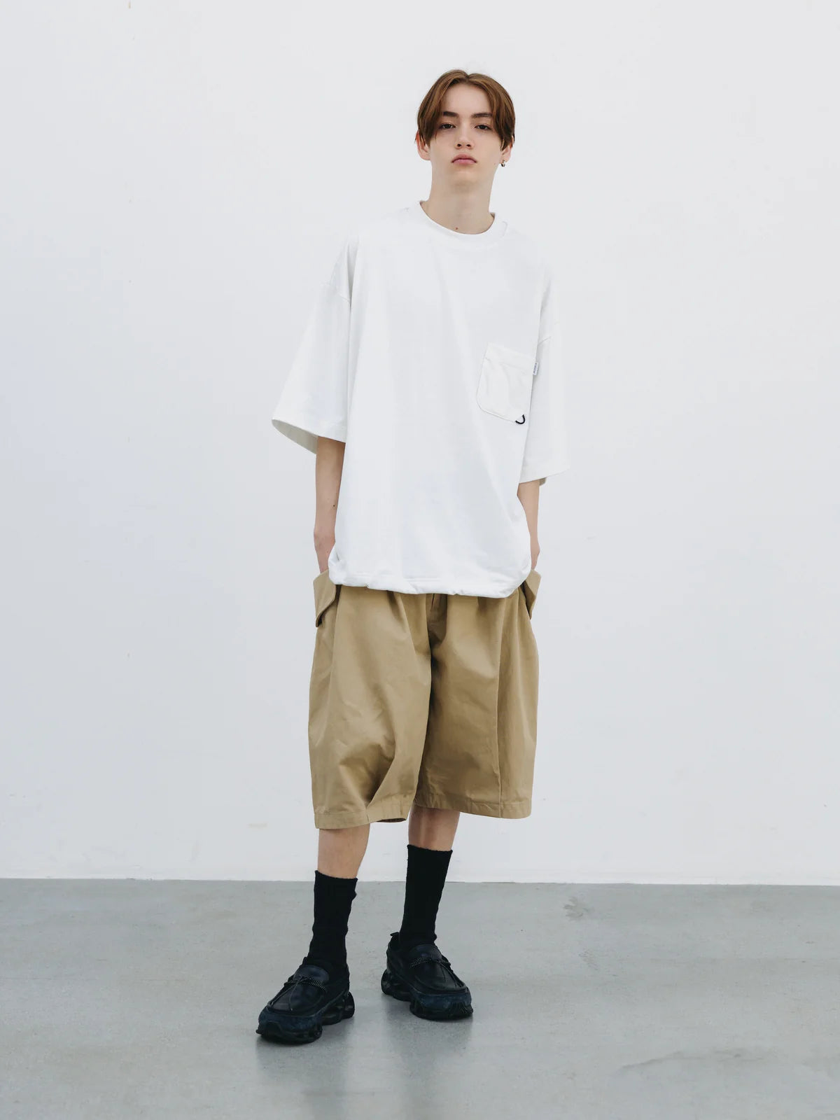 CLESSTE FLAP WIDE BALLOON HALF PANTS