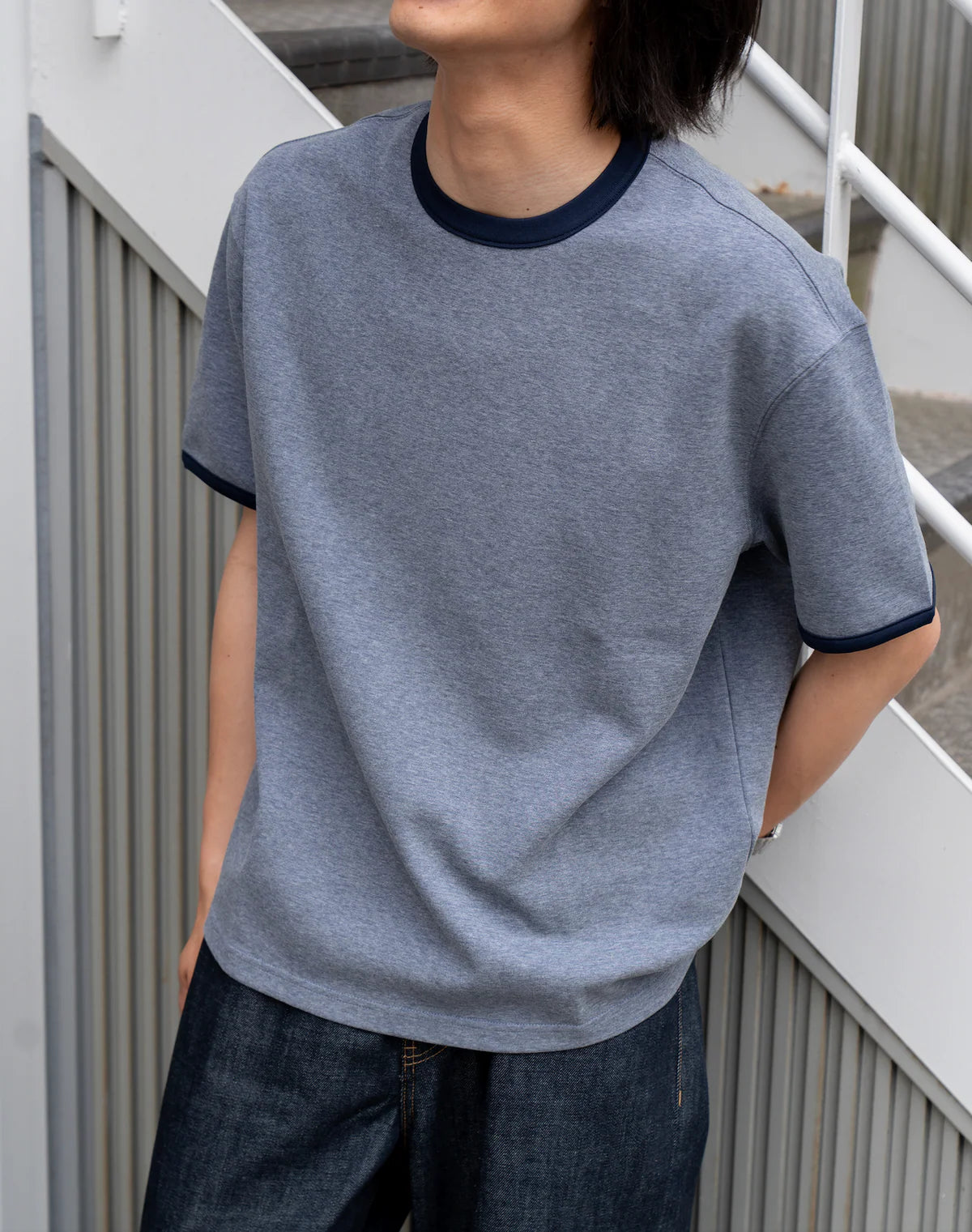 BONBON BLUETOWNTOKOY
Loose-fit ringer T-shirt