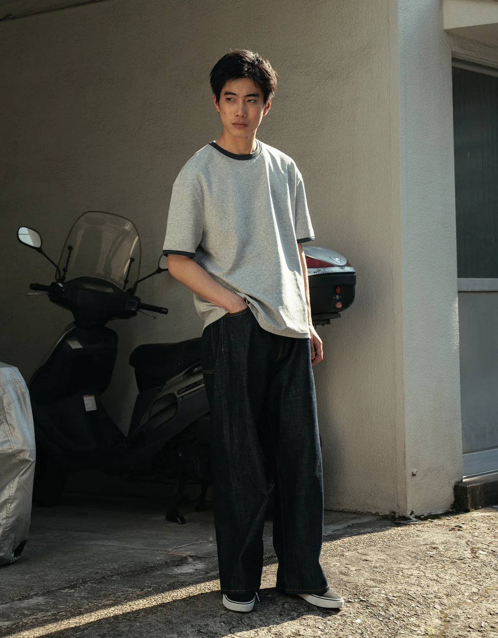 BONBON BLUETOWNTOKOY
Loose-fit ringer T-shirt