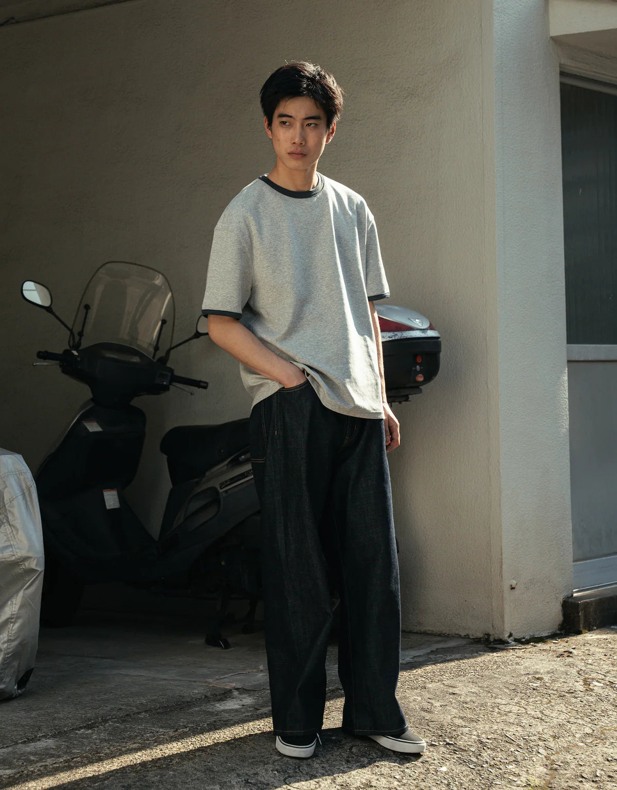 BONBON BLUETOWNTOKOY
Loose-fit ringer T-shirt