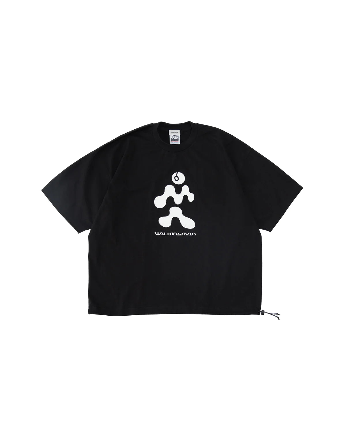 CLESSTE / "WALKING MAN" Massive T-Shirt With Drawstrings