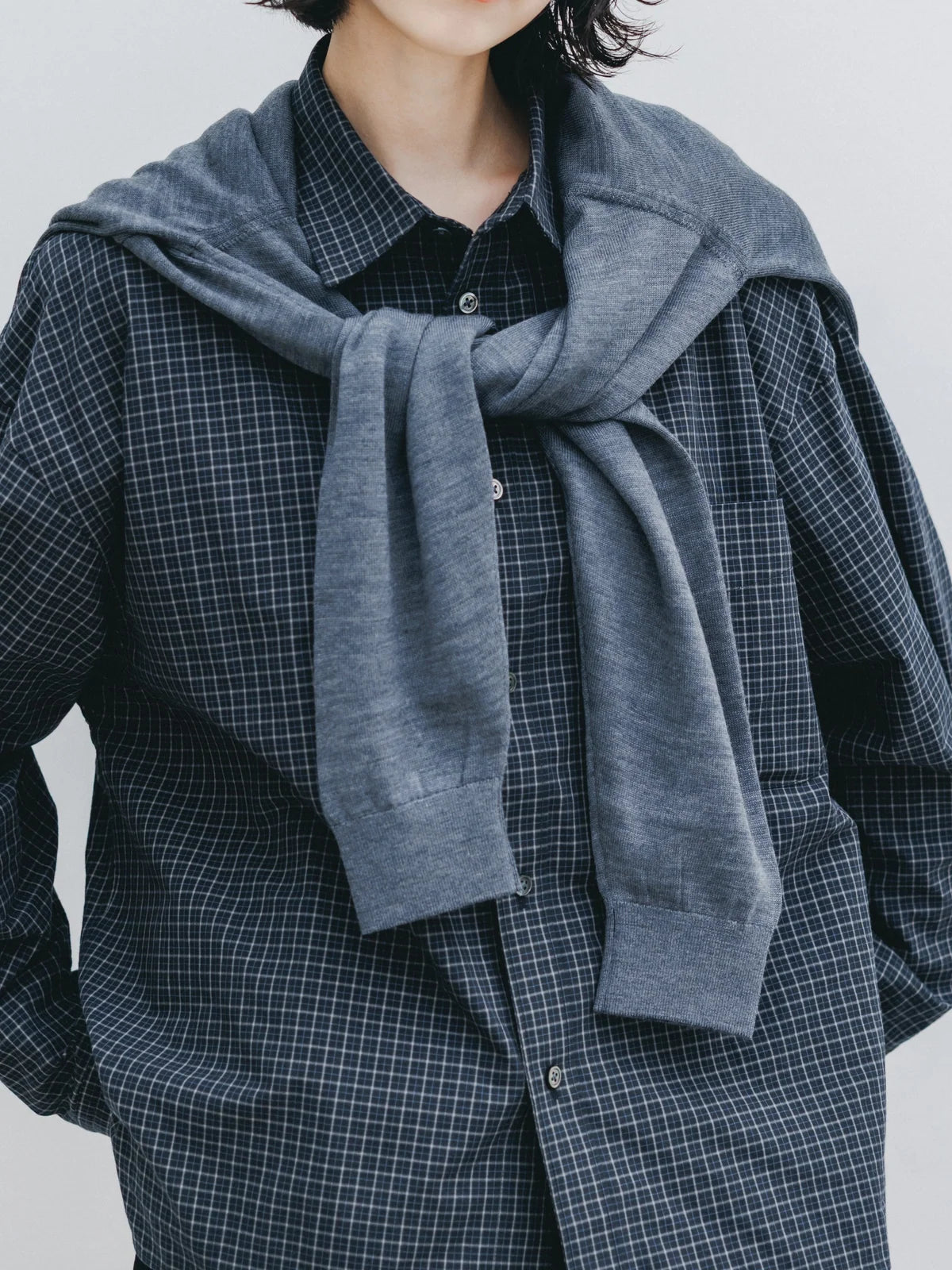CLESSTEMINI CHECK EVERYDAY BOX FIT L/S SHIRT