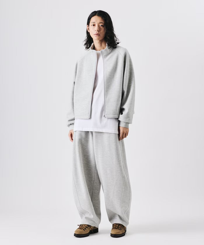 Freak‘s Store Double-knit Stand-collar Blouson & Wide-leg Easy Pants Set