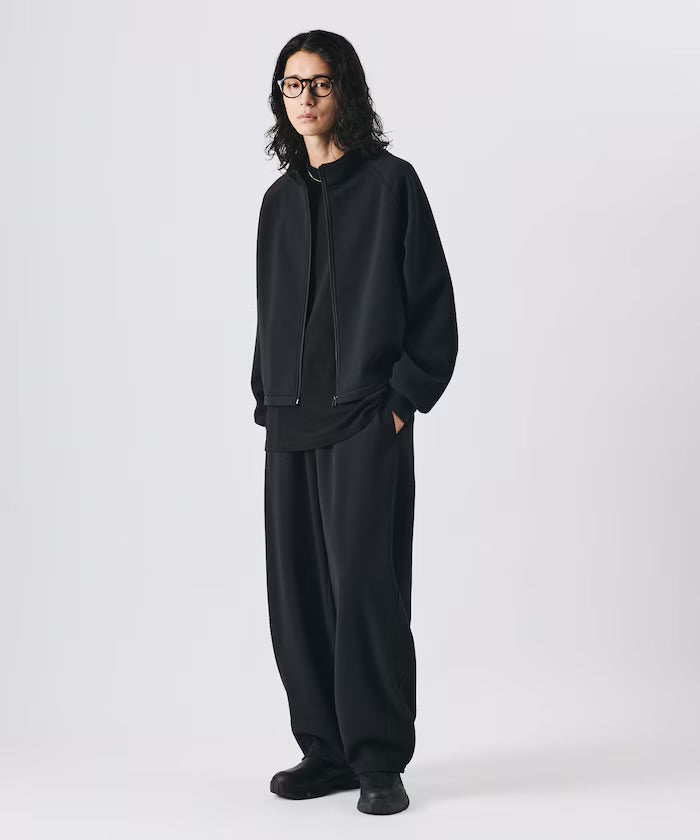 Freak‘s Store Double-knit Stand-collar Blouson & Wide-leg Easy Pants Set