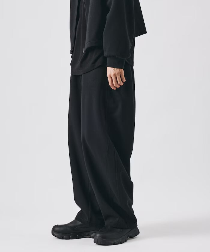 Freak‘s Store Double-knit Stand-collar Blouson & Wide-leg Easy Pants Set