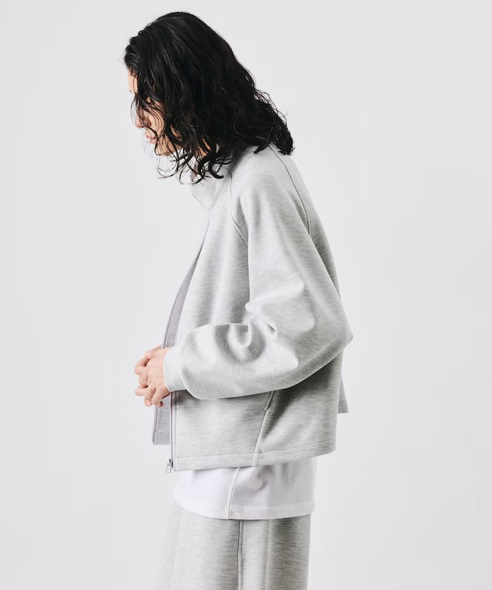 Freak‘s Store Double-knit Stand-collar Blouson & Wide-leg Easy Pants Set