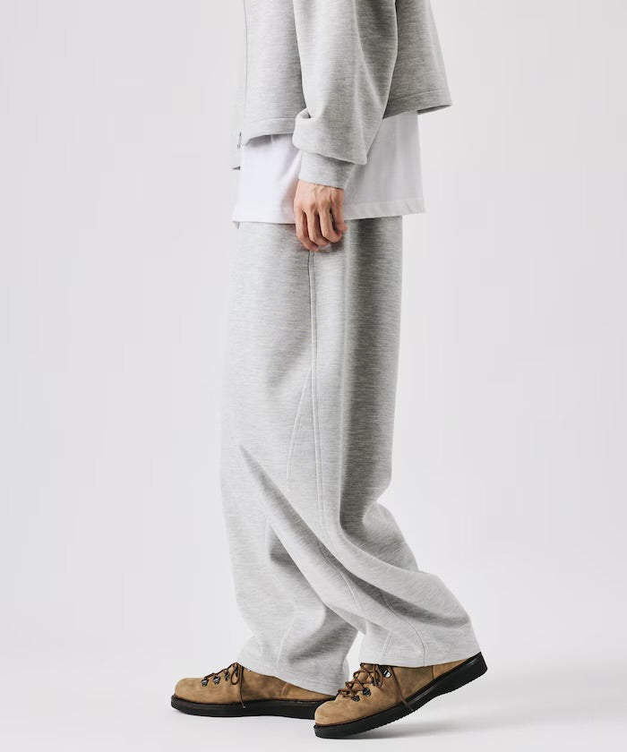 Freak‘s Store Double-knit Stand-collar Blouson & Wide-leg Easy Pants Set