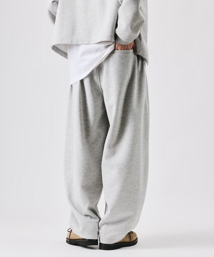 Freak‘s Store Double-knit Stand-collar Blouson & Wide-leg Easy Pants Set
