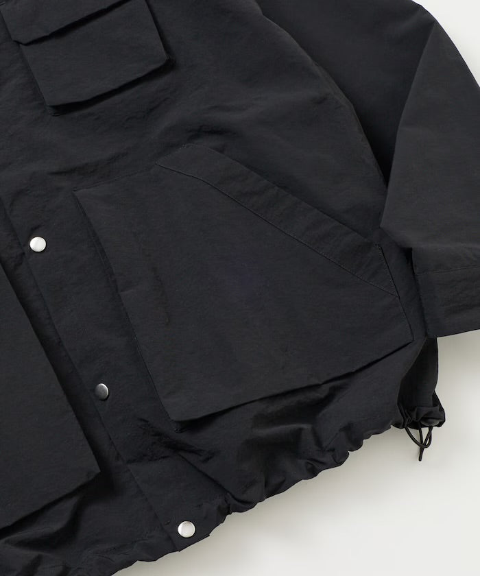 Freak‘s Store Oversized Utility-Pocket Nylon Gear Shirt Jacket