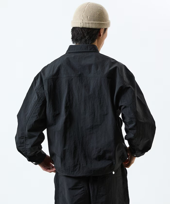 Freak‘s Store Oversized Utility-Pocket Nylon Gear Shirt Jacket