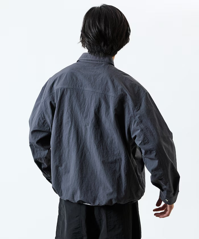 Freak‘s Store Oversized Utility-Pocket Nylon Gear Shirt Jacket