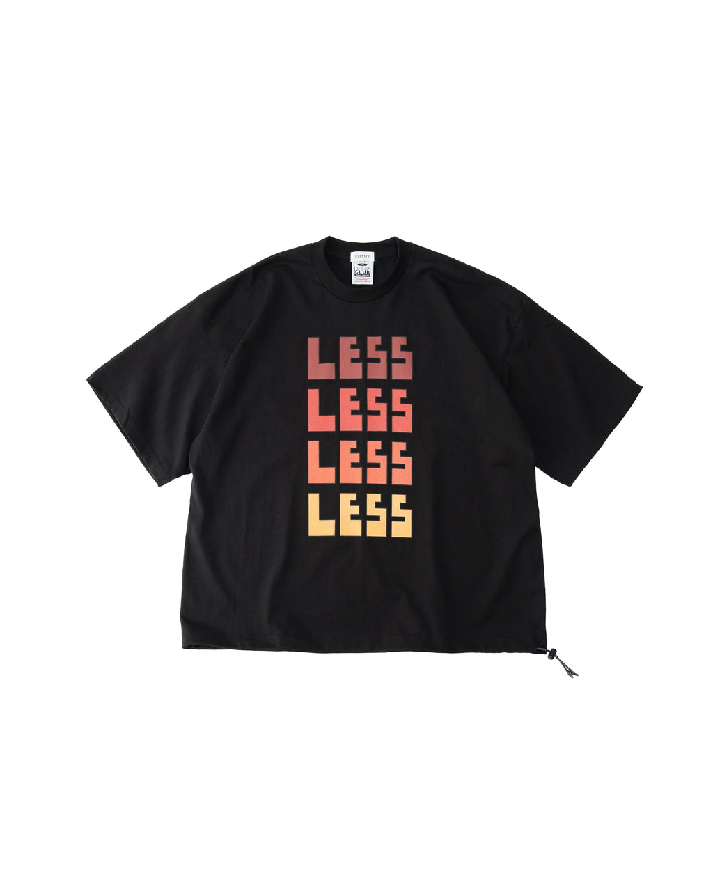23SS CLESSTE / "LESS" Massive T-Shirt With Drawstrings