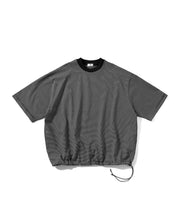 將圖片載入圖庫檢視器 24SS Clesste / Striped Massive T-Shirt With Drawstrings
