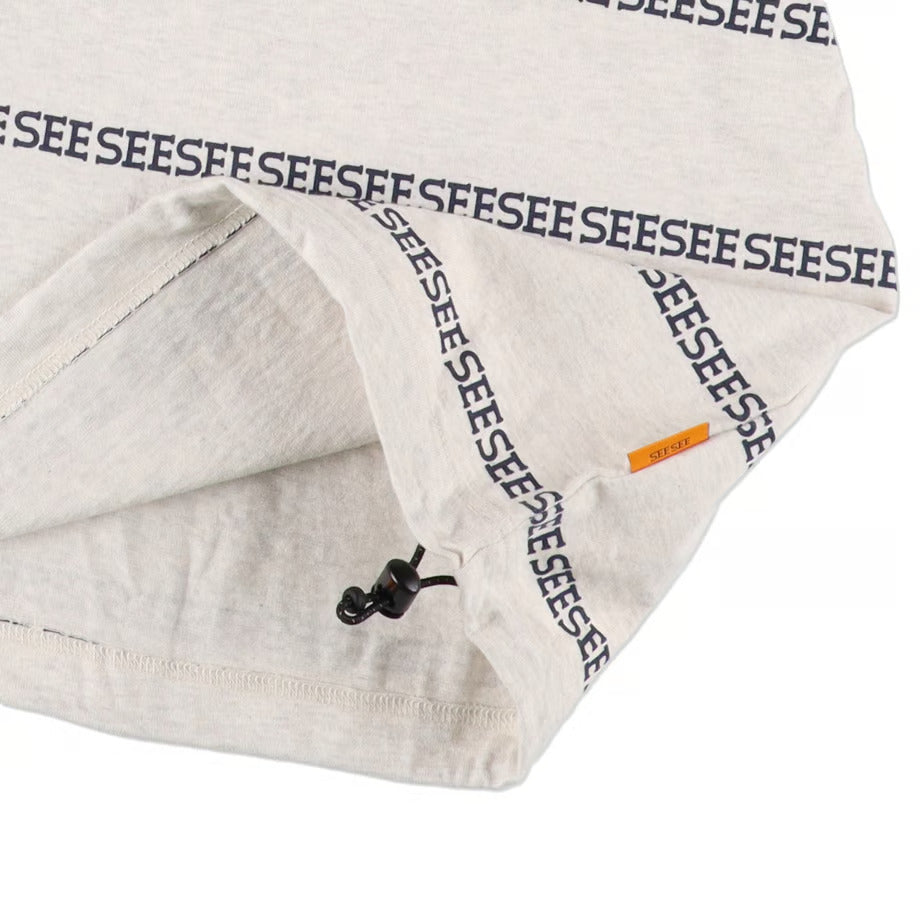 24SS SEE SEE / [S2] Super Big Flat w Drawstrings See Boarder Tee