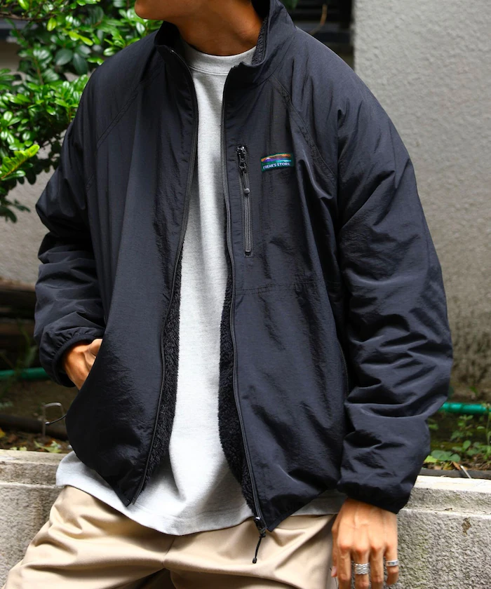 Freak's Store / Relaxed fit nylon fleece reversible blouson [Limited edition]