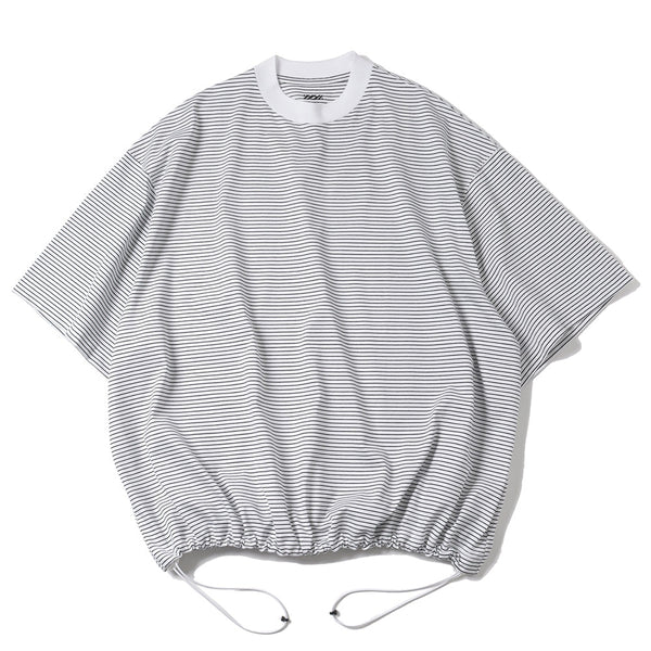 is-ness / BALLOON BORDER SHORT SLEEVE T-SHIRT